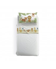 Completo lenzuola una piazza e mezza cotone Caleffi Tropical