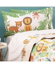 Completo lenzuola una piazza e mezza cotone Caleffi Tropical