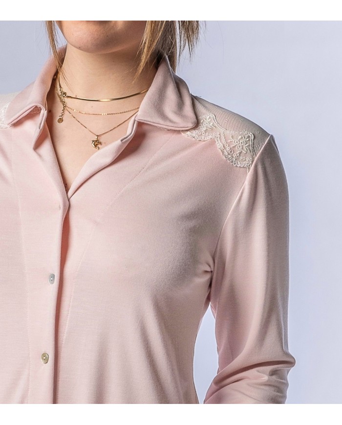 Pigiama invernale caldo cotone aperto avanti modal Toscana Lingerie - Cinzia