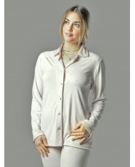 Pigiama invernale caldo cotone aperto avanti modal Toscana Lingerie - Cinzia