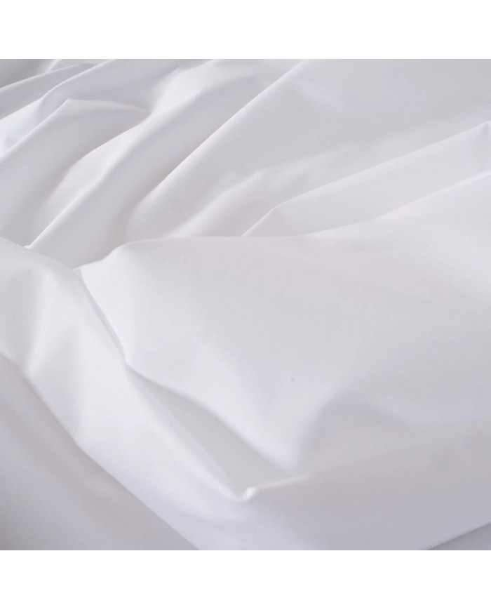 Lenzuolo matrimoniale senza angoli in percalle di puro cotone 270x290