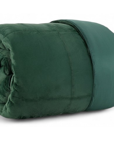 Trapunta matrimoniale in velluto coral Sensitive by S&G Home