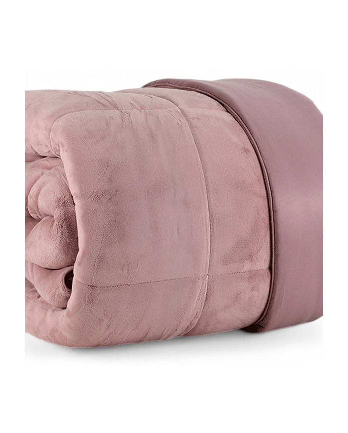Trapunta letto singolo in velluto coral Sensitive by S&G Home