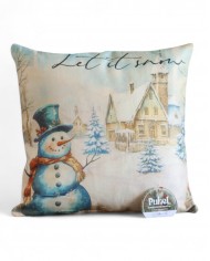 Cuscino d'arredo Natale Puhet "Let it Snow" 45x45