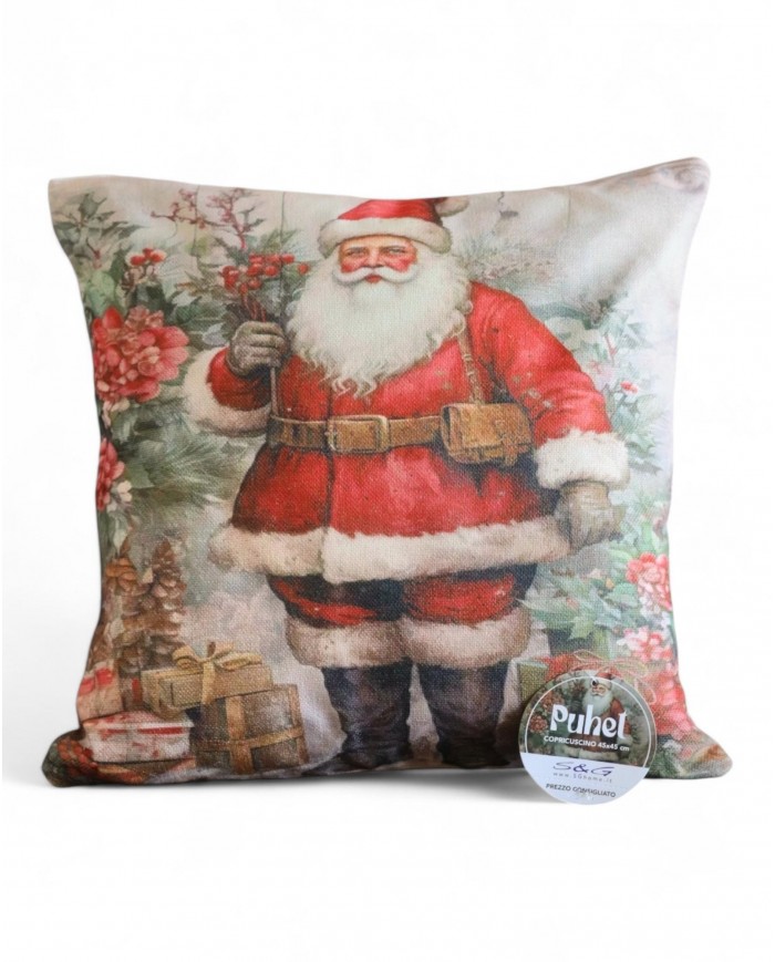 Cuscino d'arredo Natale Puhet "Santa Claus" 45x45