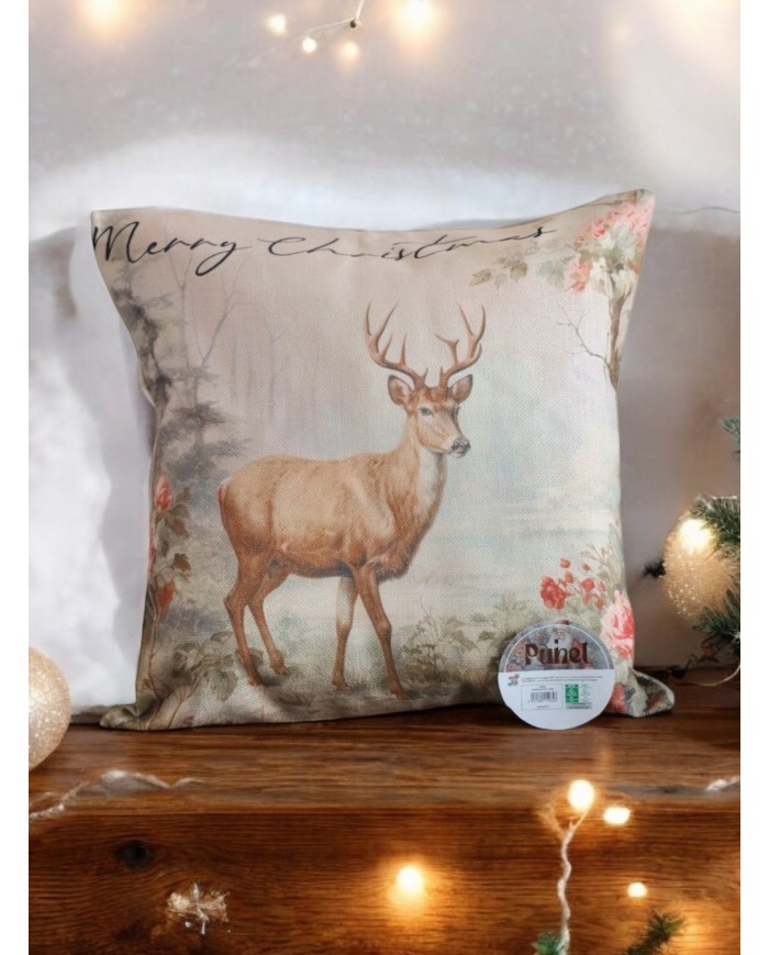 Cuscino d'arredo Natale Puhet "Merry Christmas" 45x45
