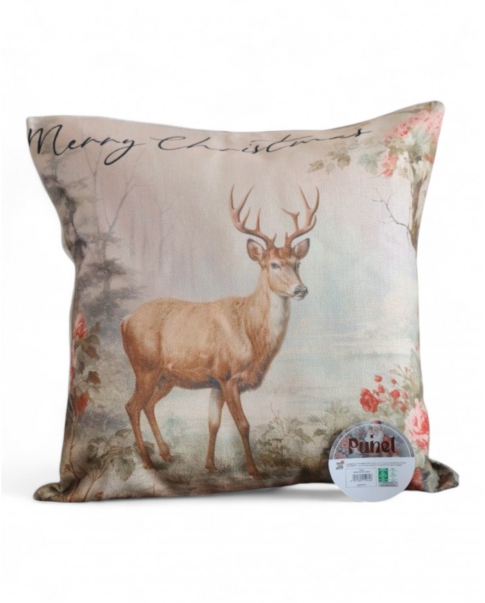 Cuscino d'arredo Natale Puhet "Merry Christmas" 45x45