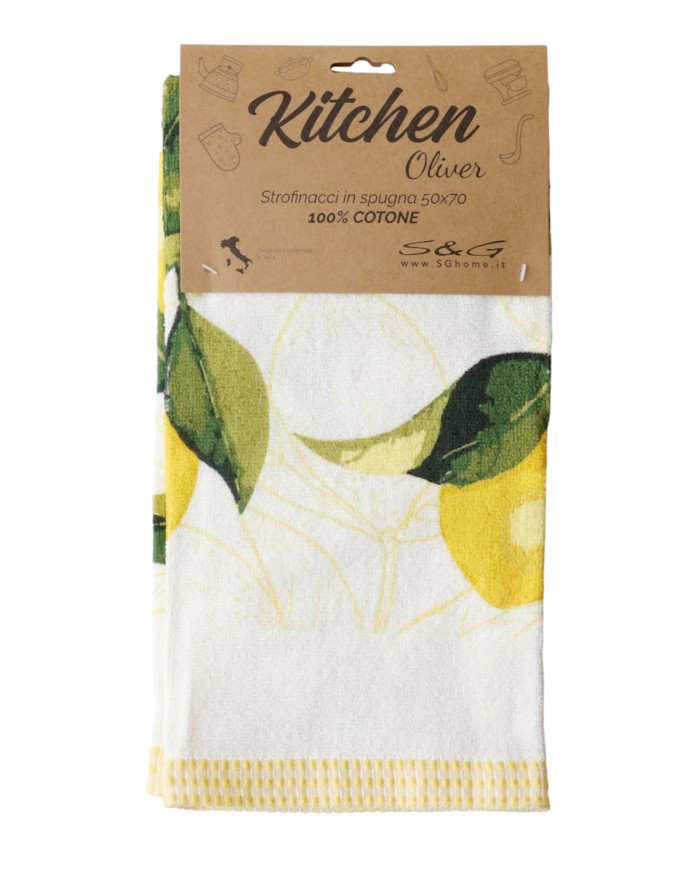 Set di tre strofinacci in spugna 100% cotone Oliver S&G Home