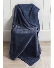 Luxury Plaid matrimoniale in ciniglia con retro in sherpa Zermatt Acca24 200x240cm