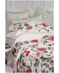 Completo lenzuola in raso di puro cotone Blumarine Adele