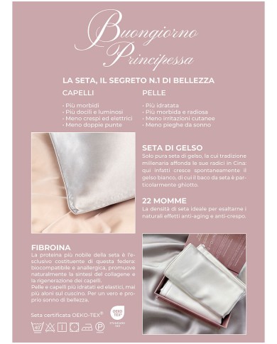 Federa in pura seta Buongiorno Principessa by Dondi Home