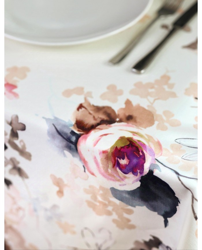 Tovaglia 12 posti in gabardine di puro cotone Patchouli Forever by Dondi