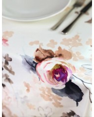 Tovaglia 12 posti in gabardine di puro cotone Patchouli Forever by Dondi