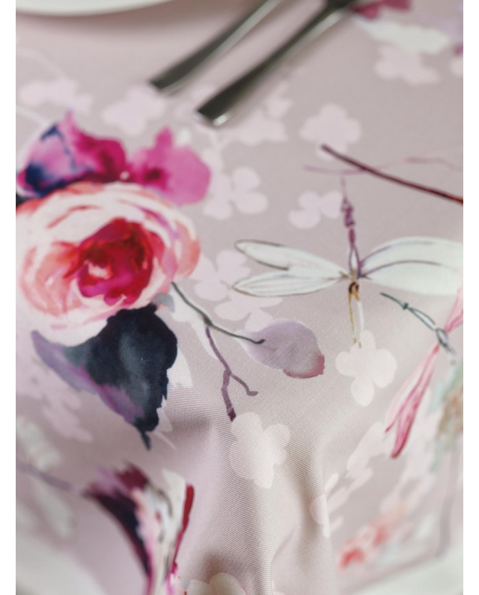 Tovaglia 12 posti in gabardine di puro cotone Patchouli Forever by Dondi