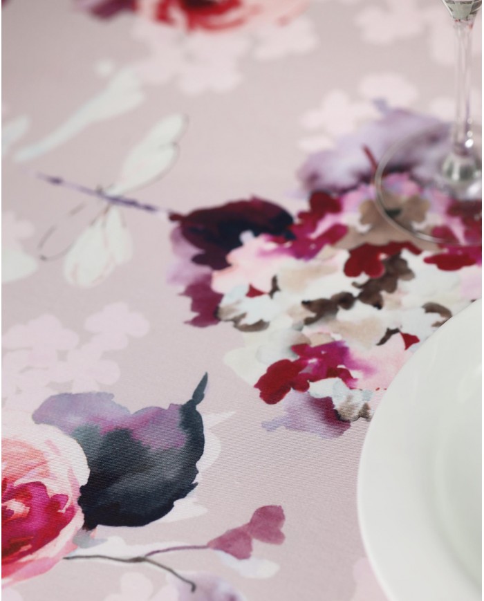 Tovaglia 12 posti in gabardine di puro cotone Patchouli Forever by Dondi