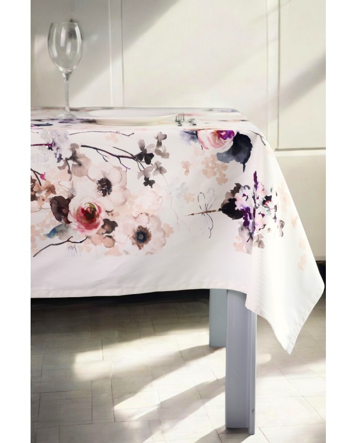 Tovaglia 6 posti in gabardine di puro cotone Patchouli Forever by Dondi