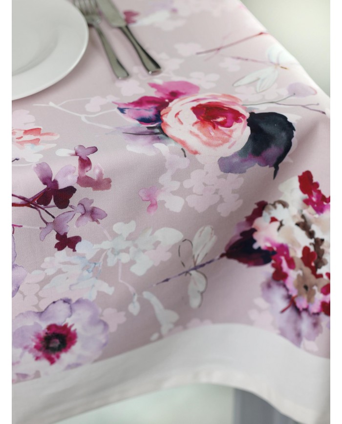 Tovaglia 6 posti in gabardine di puro cotone Patchouli Forever by Dondi