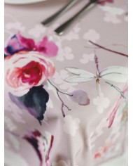 Tovaglia 6 posti in gabardine di puro cotone Patchouli Forever by Dondi