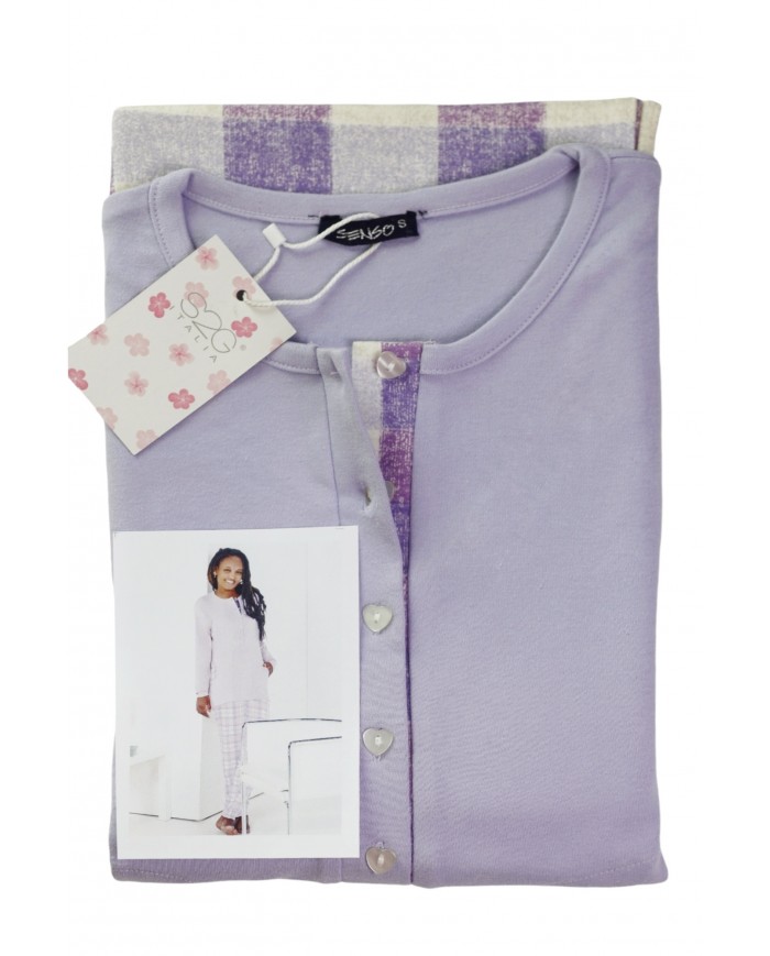 Pigiama Donna 100% caldo cotone S2G D9289