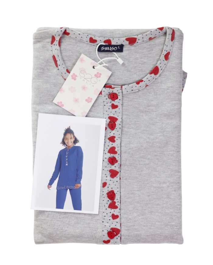 Pigiama Donna 100% caldo cotone S2G D9296