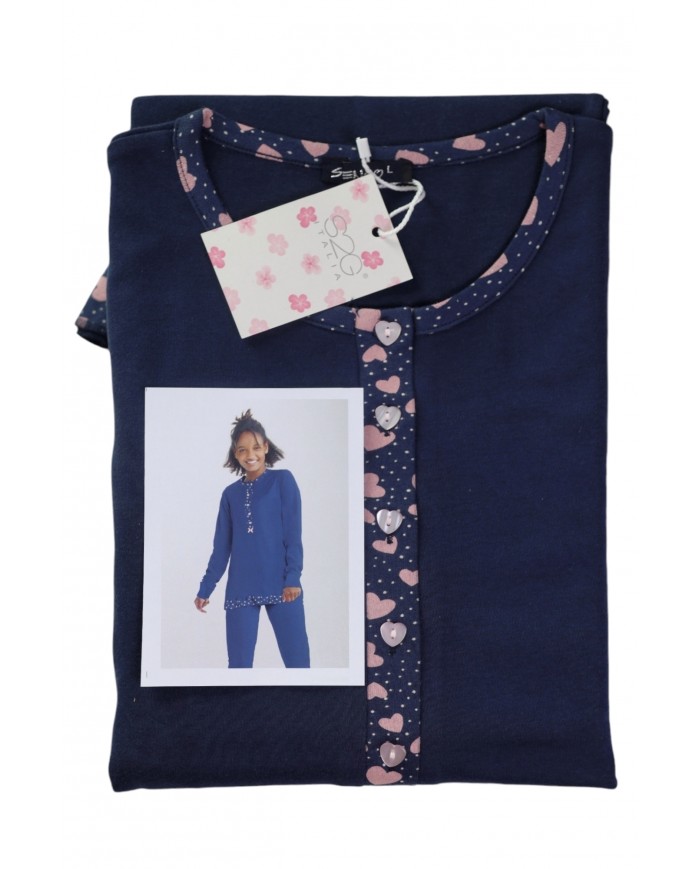 Pigiama Donna 100% caldo cotone S2G D9296