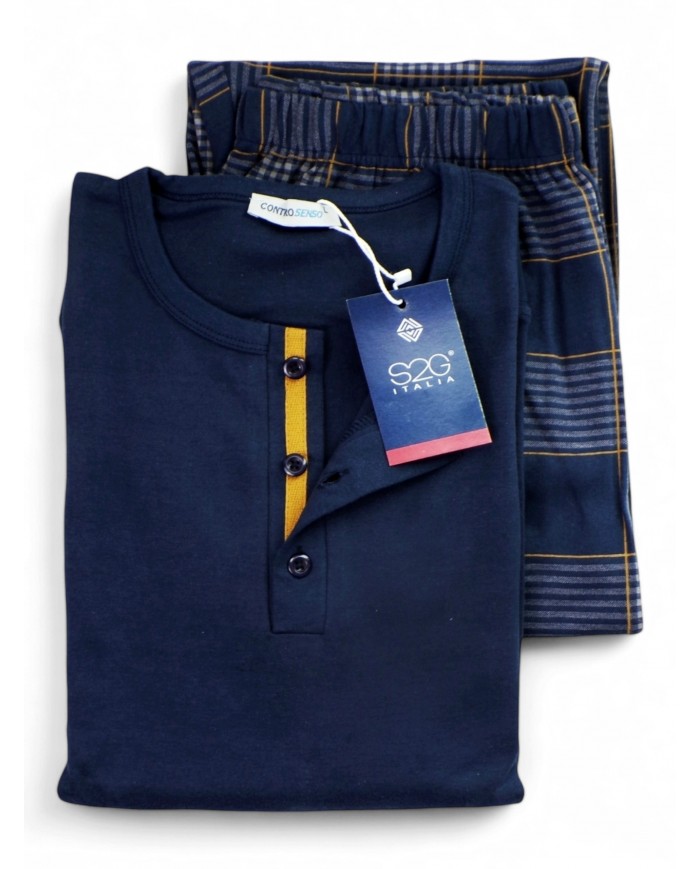 Pigiama uomo caldo cotone S2G U9311