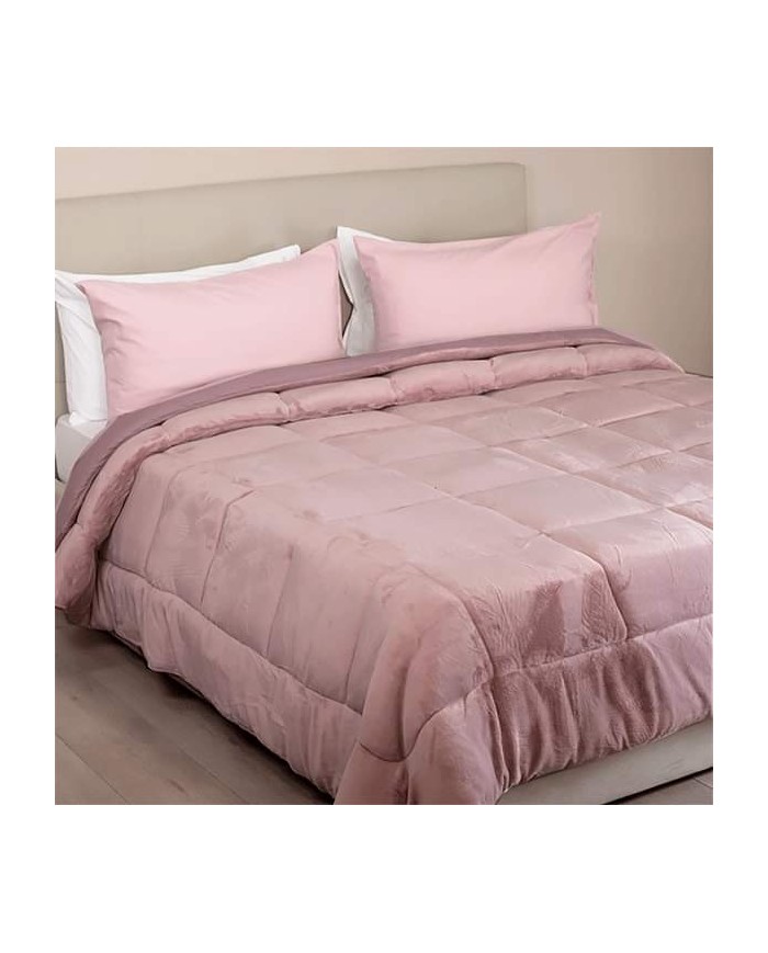 Trapunta letto singolo in velluto coral Sensitive by S&G Home