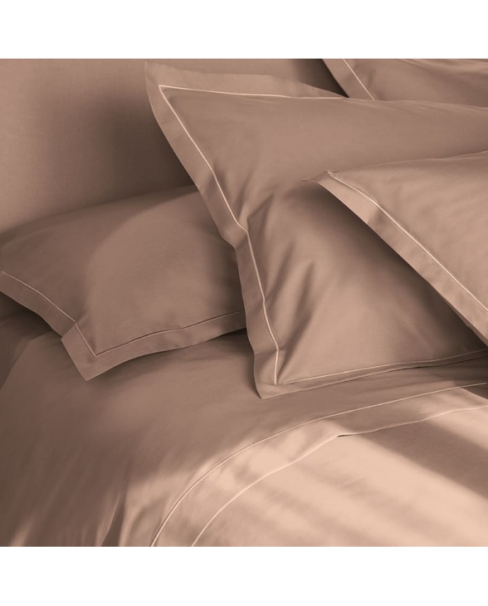 Completo lenzuola matrimoniale in percalle tinta unita Fazzini Teseo