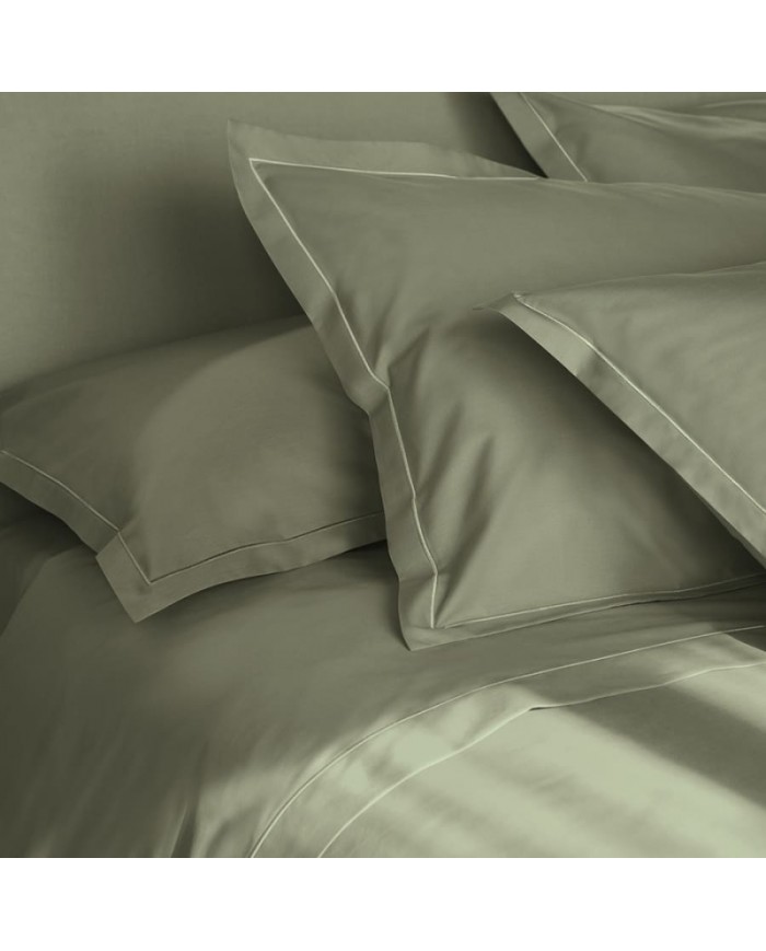 Completo lenzuola matrimoniale in percalle tinta unita Fazzini Teseo