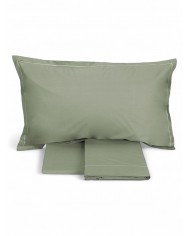 Completo lenzuola matrimoniale in percalle tinta unita Fazzini Teseo