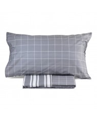 Parure copripiumino matrimoniale double-face 100% cotone Conan S&G Home