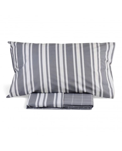 Parure copripiumino matrimoniale double-face 100% cotone Conan S&G Home