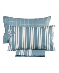 Parure copripiumino letto singolo double-face 100% cotone Conan S&G Home