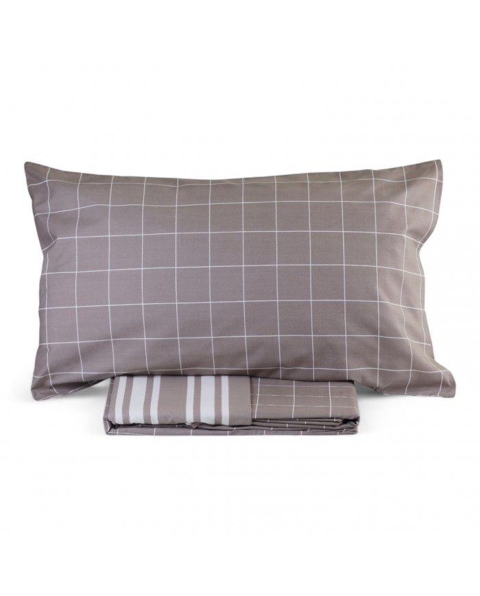 Parure copripiumino letto singolo double-face 100% cotone Conan S&G Home