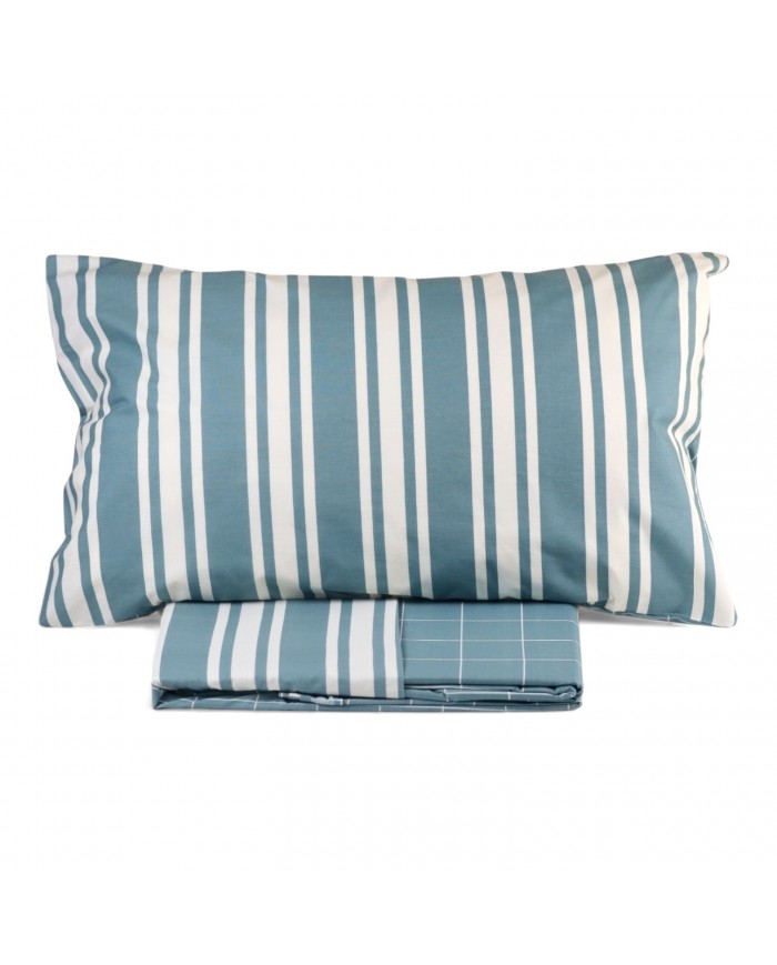 Parure copripiumino letto singolo double-face 100% cotone Conan S&G Home