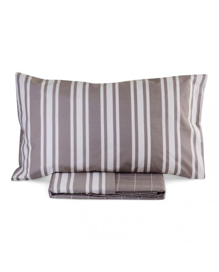 Parure copripiumino letto singolo double-face 100% cotone Conan S&G Home