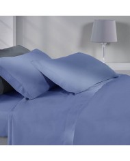 Completo lenzuola matrimoniale in percalle Louisiana Mirabello