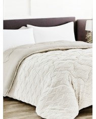 Trapunta matrimoniale in sherpa jacquard art. Quadrotta