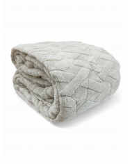 Trapunta matrimoniale in sherpa jacquard art. Quadrotta