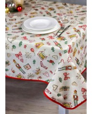 Tovaglia di Natale 6 posti Schiaccianoci - Made in Italy