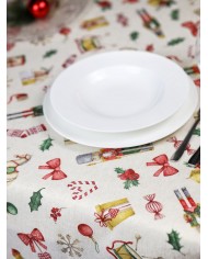 Tovaglia di Natale 6 posti Schiaccianoci - Made in Italy