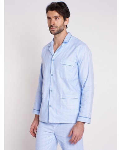 Pigiama Uomo classico in flanella aperto avanti Diplomat