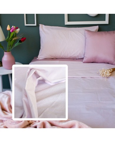 Completo lenzuola piazza e mezza in puro cotone Microline di Maestri Cotonieri