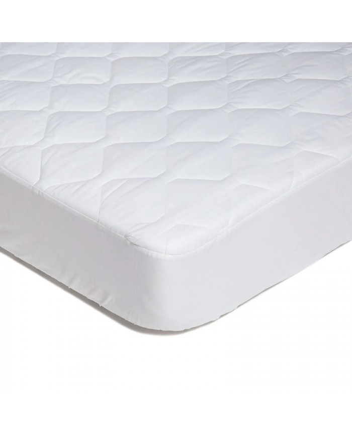 Coprimaterasso imbottito matrimoniale in cotone antiacaro Caleffi Comfort