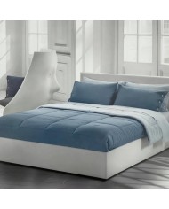 Trapunta matrimoniale in percalle di puro cotone tinta unita Bellora