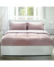 Trapunta matrimoniale in percalle di puro cotone tinta unita Bellora