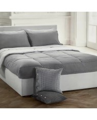 Trapunta matrimoniale in percalle di puro cotone tinta unita Bellora