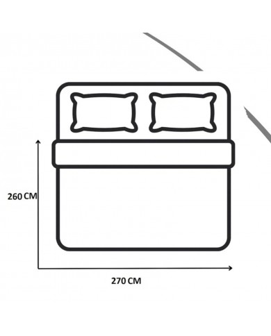 Trapunta matrimoniale in percalle di puro cotone tinta unita Bellora