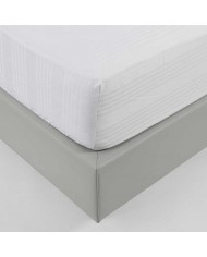 Tovaglia 18 posti 100% cotone panama con balze applicate a contrasto Jekie 160x360cm