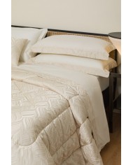 Completo lenzuola matrimoniale 100% cotone Ginevra - Battaglia Classico Italiano